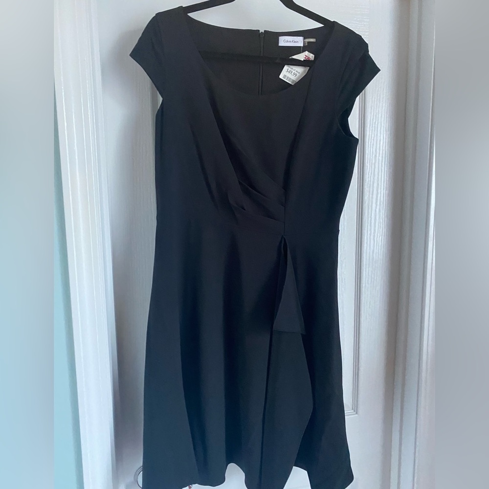 Black, Calvin Klein dress, size 12 NWT